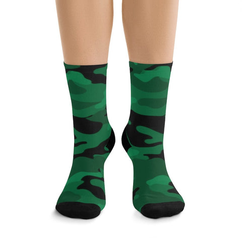Green Camo Socks - Tiki Outfitters 