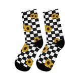 Checks N’ Daisies Socks - Tiki Outfitters 