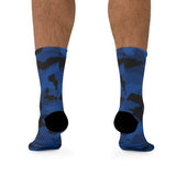 Blue Camo Socks - Tiki Outfitters 